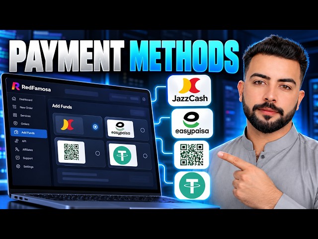 RedFamosa SMM Panel Payment Methods | JazzCash, Easypaisa, QR & USDT