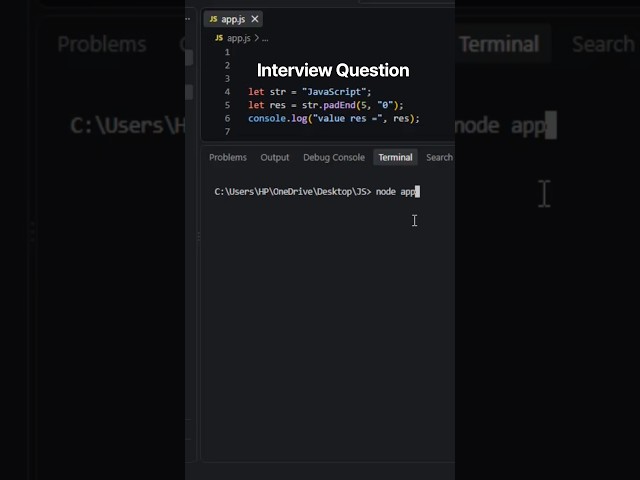 JavaScript padEnd() Method | Why padEnd() Does Not Shorten a String | JavaScript Tutorial | Part-590