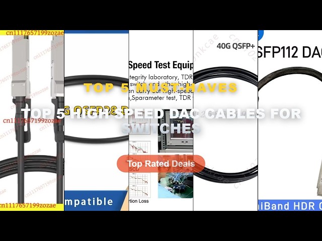 Don't Buy Top 5 High Speed DAC Cables For Switches Before Watching This! - 400Gb DAC Cable 0.5m~3m Q