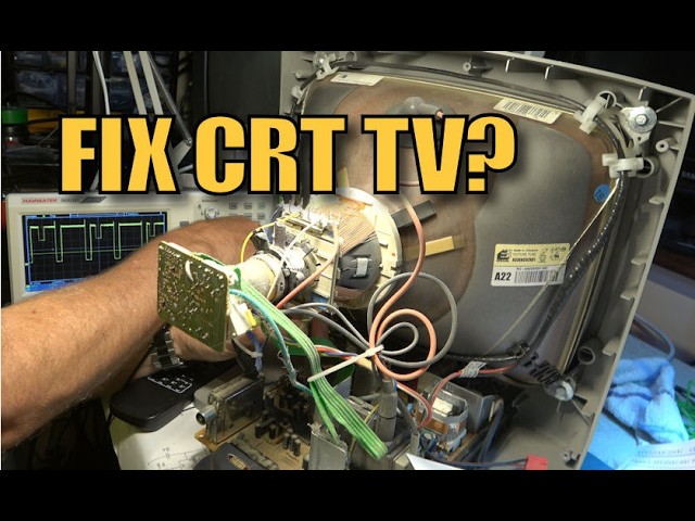 Fix a CRT television with a strange picture fault.