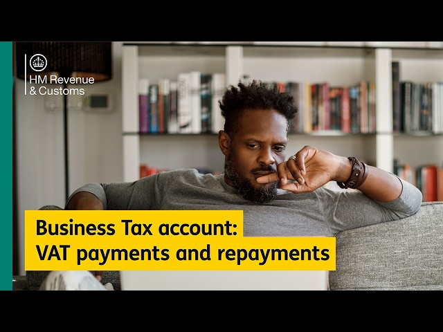 How do I manage my VAT payments and repayments in my business tax account?