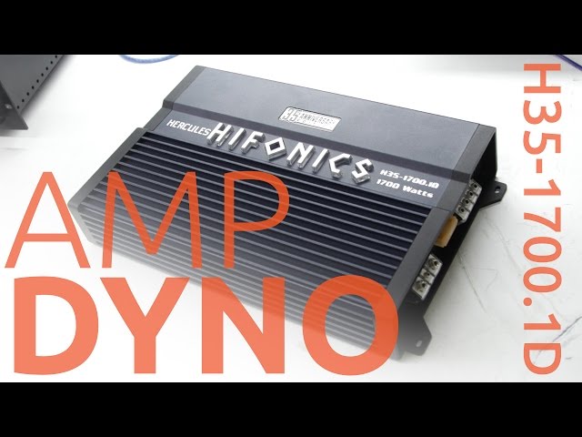 Hifonics H35-1700.1D Amplifier Dyno Test | SMD D'Amore AD-1