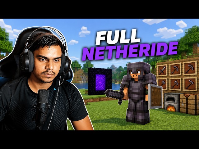 🔥 Finally! Full Netherite Armor & Tools Upgrade #minecraft #gaming #viral #viralvideo #tranding #fyp