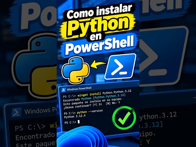 Como instalar Python en PowerShell