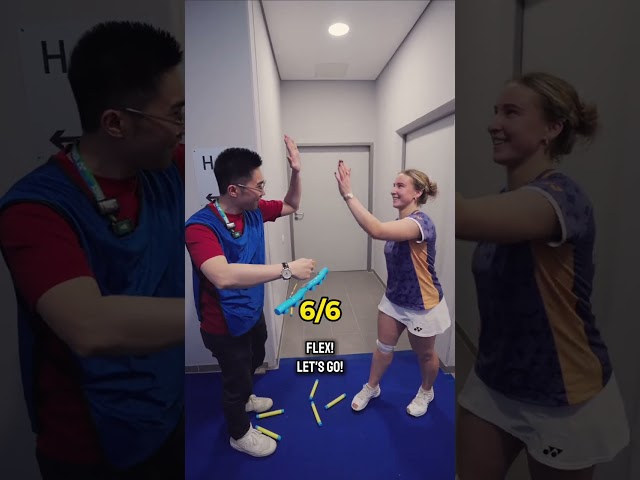 Elite Badminton Players Taken On The Reaction Challenge 🔥🏸
