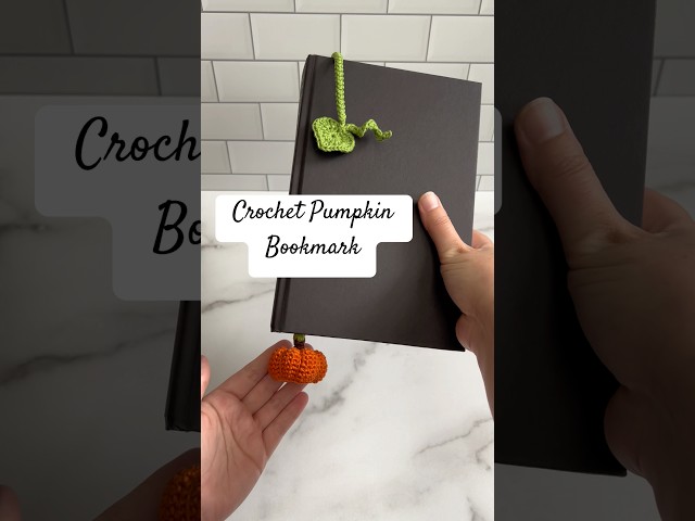 Crochet Pumpkin Bookmark! 🍂