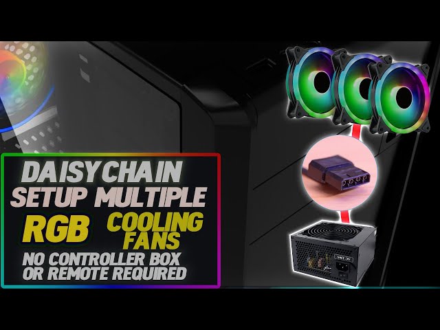 How to SAFELY INSTALL Multiple RGB FANS without ANY CONTROLLER or REMOTE