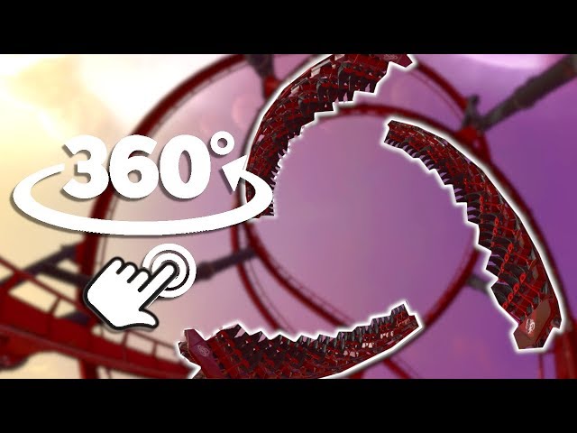 🕶 Epic Roller Coaster in VR | 360° Simulation Video