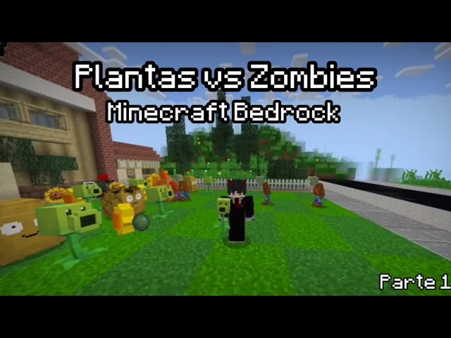 Probé el mapa de Plants vs Zombies en Minecraft Bedrock 🌱🧟‍♂️ 