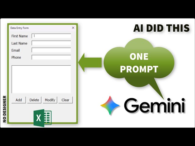 AI Built This Excel Form for Me (Using Just One Prompt)