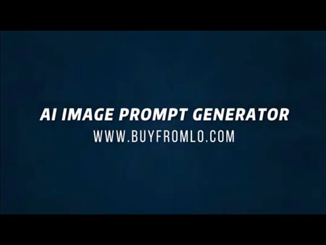 AI Image Prompt Generator - Simplify your AI image prompt drafting instead of testing back, forward