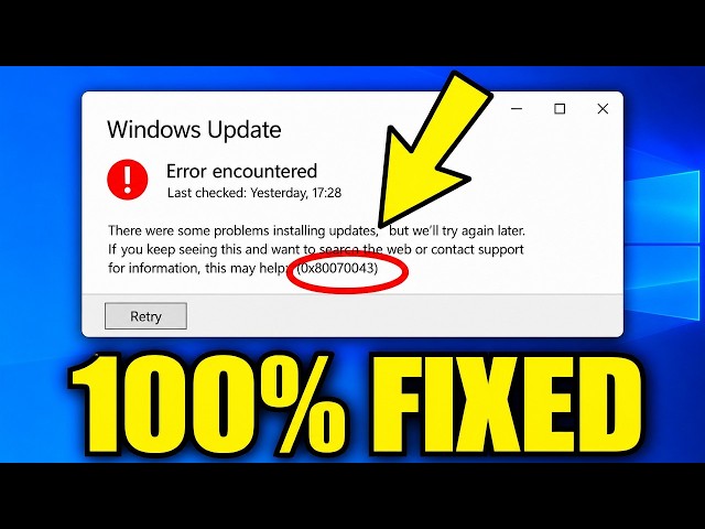 How To Fix Windows Cannot Access Network Error Code 0x8007043