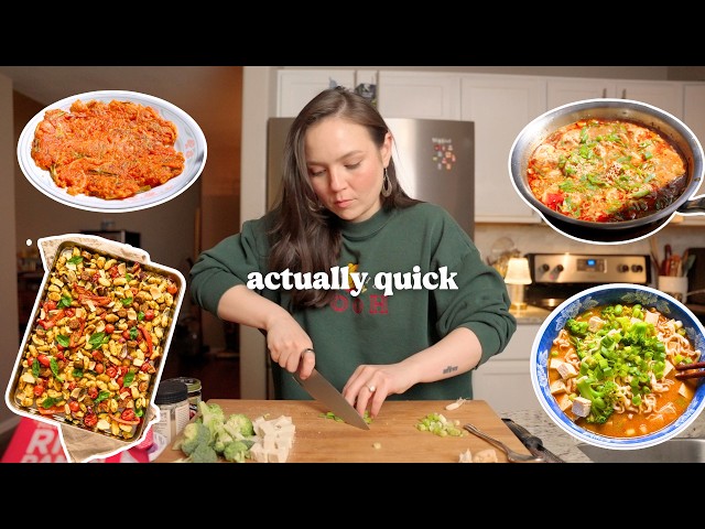 When I don't feel like cooking, I make these quick meals