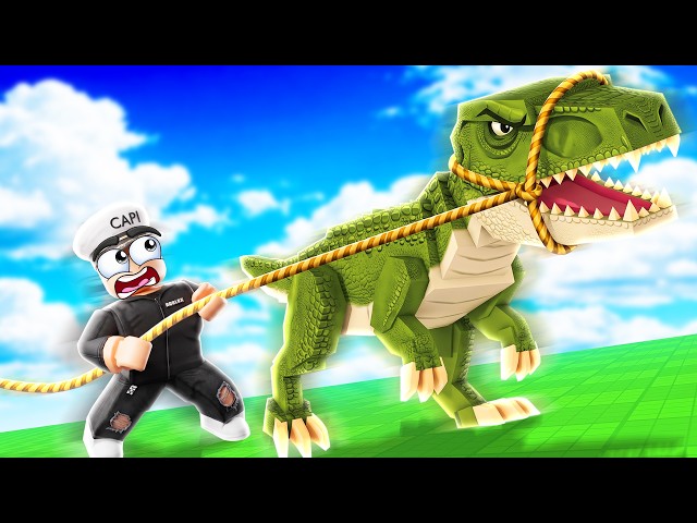 LASSO ROPE a DINOSAUR in ROBLOX