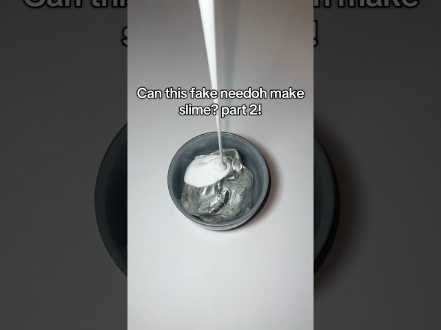 Can this fake needoh make slime? Part 2! #squishy #slime