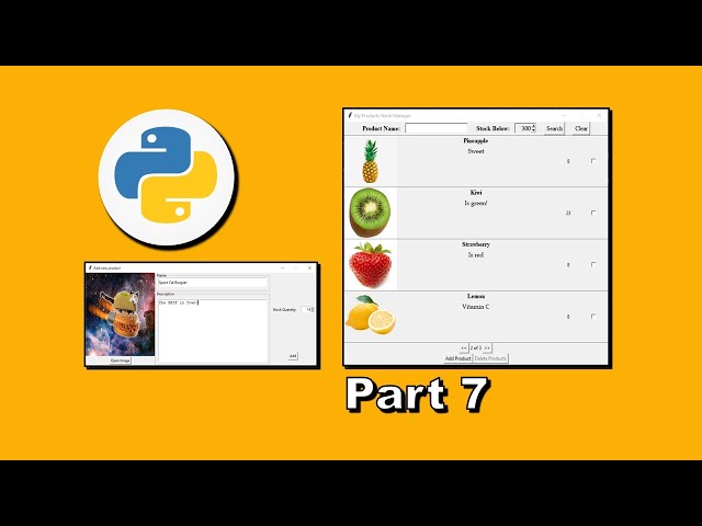 Python TkInter 🇬🇧 🇺🇸 Stock Manager [Part 7 of 39] #AT_TkInter_StockManager_EN