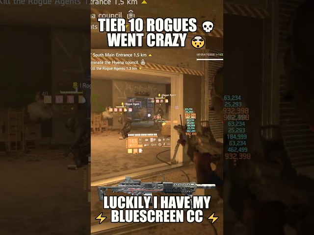Bluescreen Saved Me From These Tier 10 Rogue Agents ⚡ | The Division 2: Escalation #shorts