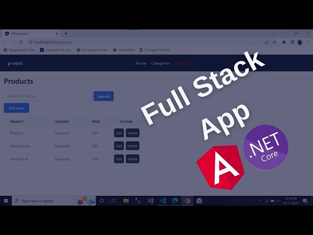 Angular project with .net core apis