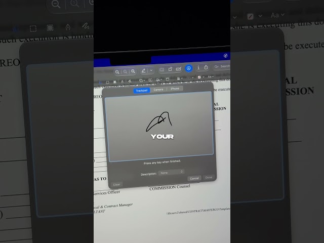 Stop PRINTING documents just to sign them 😳 #macbook #mac #apple #macbooktips #macos #fyp
