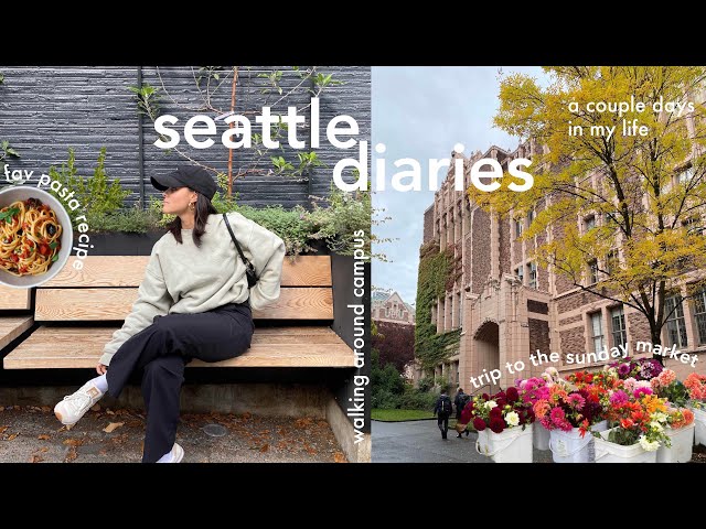 seattle diaries | sunday market, last summer weekend, thrift haul & favorite dinner recipe
