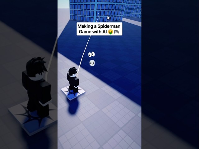 Making Spiderman Game with AI 🤑🎮 #forgeguipartner #robloxdev #roblox #shorts #spiderman #fyp #usa