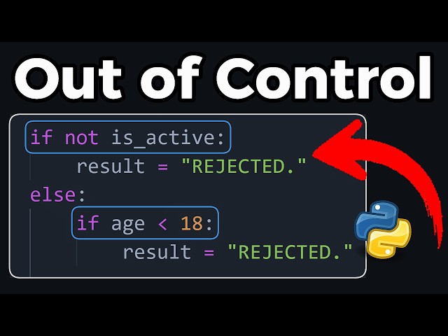 Your If Blocks Are Out of Control. Here's the Fix.