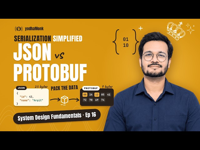16. Serialization : JSON vs Protobuf (Serialization Explained)
