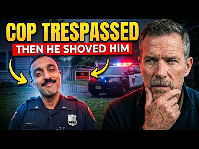 Cop TRESPASSES Into Long Island Audit's Backyard, Then Shoves Him (Cop Reacts)