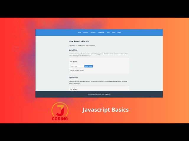 Learn JavaScript Basics with Interactive Playground 🌟 | Beginner's Guide