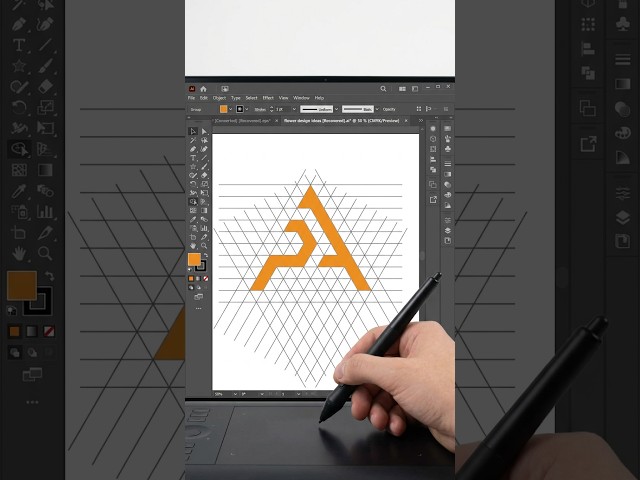 Design Logo Like Pro From Geometric Shapes Illustrator #princegraphacks