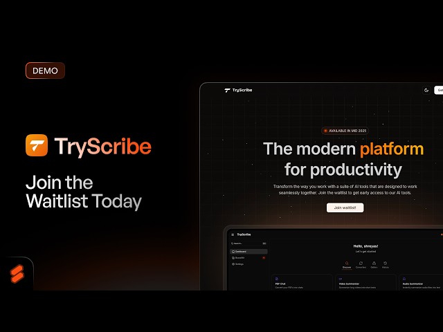 Tired of Struggling with Productivity? – Meet TryScribe! 🚀