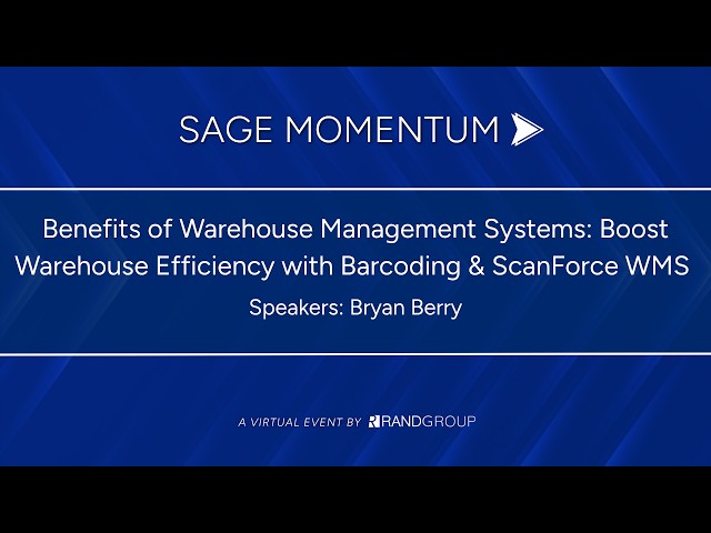 Benefits of Warehouse Management Systems - Boost Warehouse Efficiency with Barcoding & ScanForce WMS