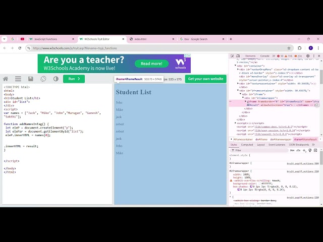 FP-Coding: JS Looping Elements