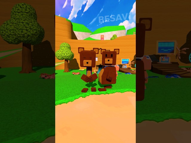 Thin vs Chubby Super Bear Adventure #superbearadventure