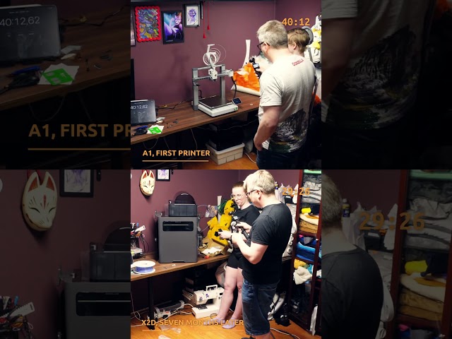 Her first 3D printer vs her second