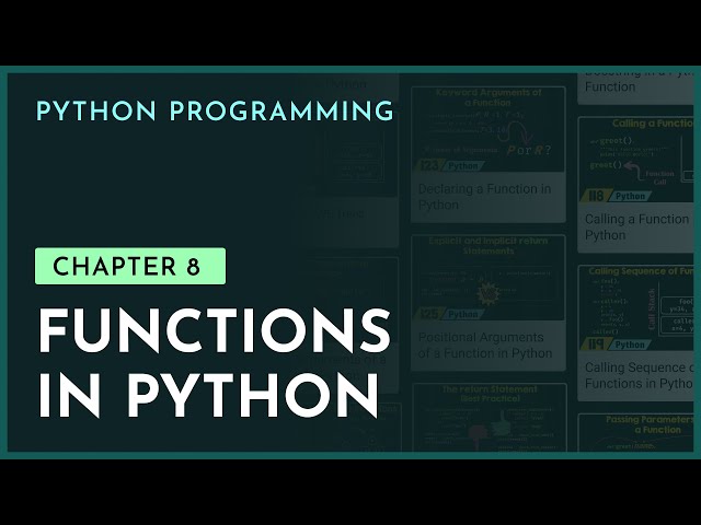Functions in Python | Chapter-8 | Python Programming | nesoacademy.org