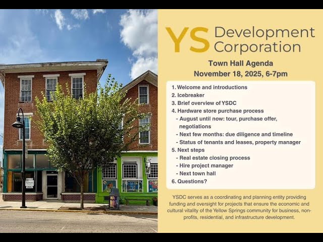 YSDC TOWN HALL | November 18, 2025