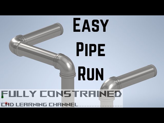 Create and Edit a Simple Pipe Run in Autodesk Inventor