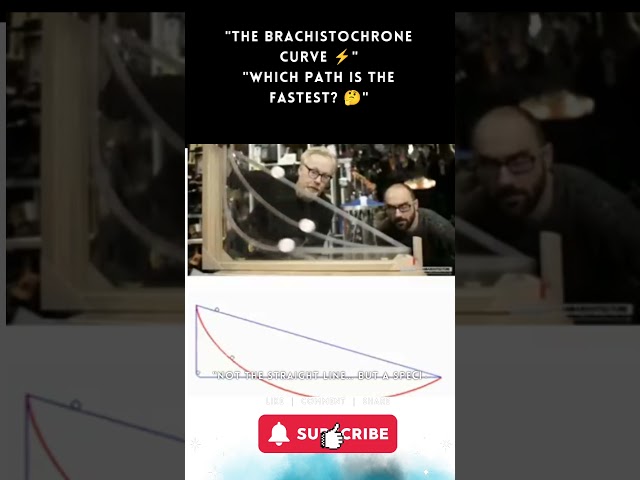 Brachistochrone Curve Explained ⚡ Fastest Path in Physics Amazing #ScienceFact #Physics #CurvedPath