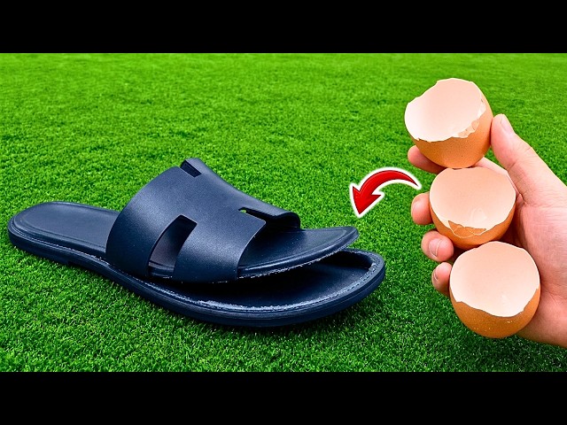 I Never Knew Eggshells Could Fix Broken Sandals... The Results Shocked Me! 😱