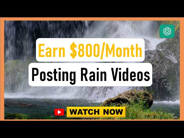 How To Create Rain Videos Using AI || EARN $$$$/Month for Beginners