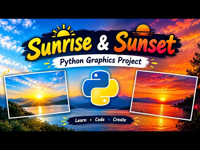 How to Create Sunrise & Sunset Animation in Python