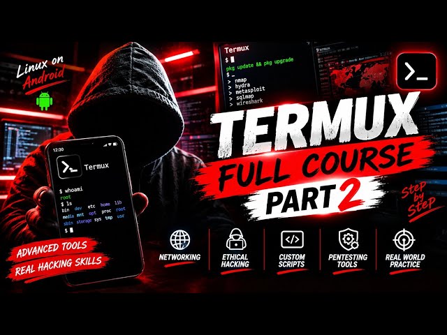 Termux Full Course Part 2 🔥 | Advanced Termux Tutorial | Ethical Hacking #cybersecurity #pw
