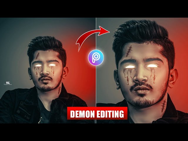 Devil Neon Eyes Glowing Photo Editing Tutorial In Picsart | Demon Picsart Editing Tutorial In Hindi