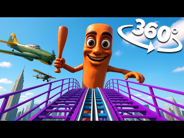 🎢 360° VR Roller Coaster: Tung Tung Tung Sahur Ride Experience!