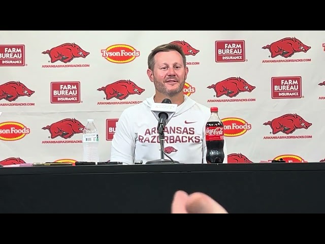 Ryan Silverfield press conference: Arkansas football coach talks quarterback KJ Jackson, preparation
