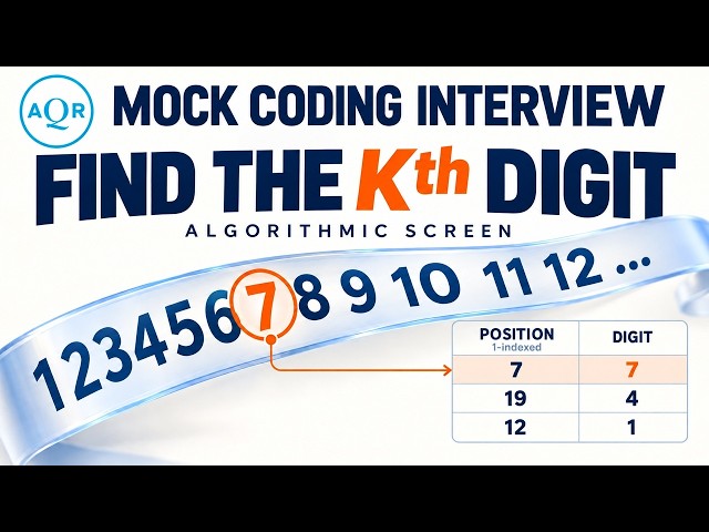 DSA Mock Coding Interview - Difficult Algorithmic Screen - Lean No Hire