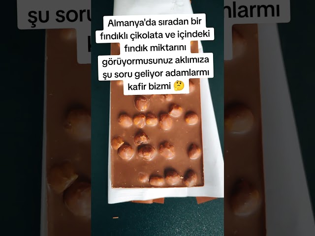 Almanya'da sıradan bir fındıklı çikolata #germany #türkiye