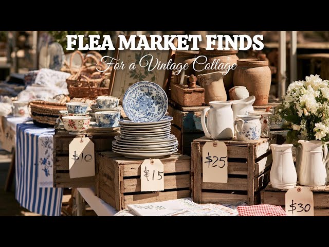 🧺 WHAT TO LOOK for at FLEA MARKETS for a Vintage Cottage Home | Decor Finds & English Country Ideas
