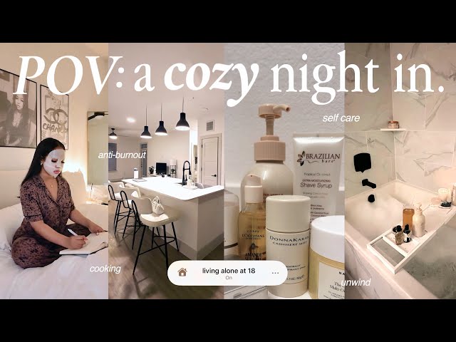 MY COZY NIGHT ROUTINE | winding down, self-care, healthy habits, wellness, anti burnout